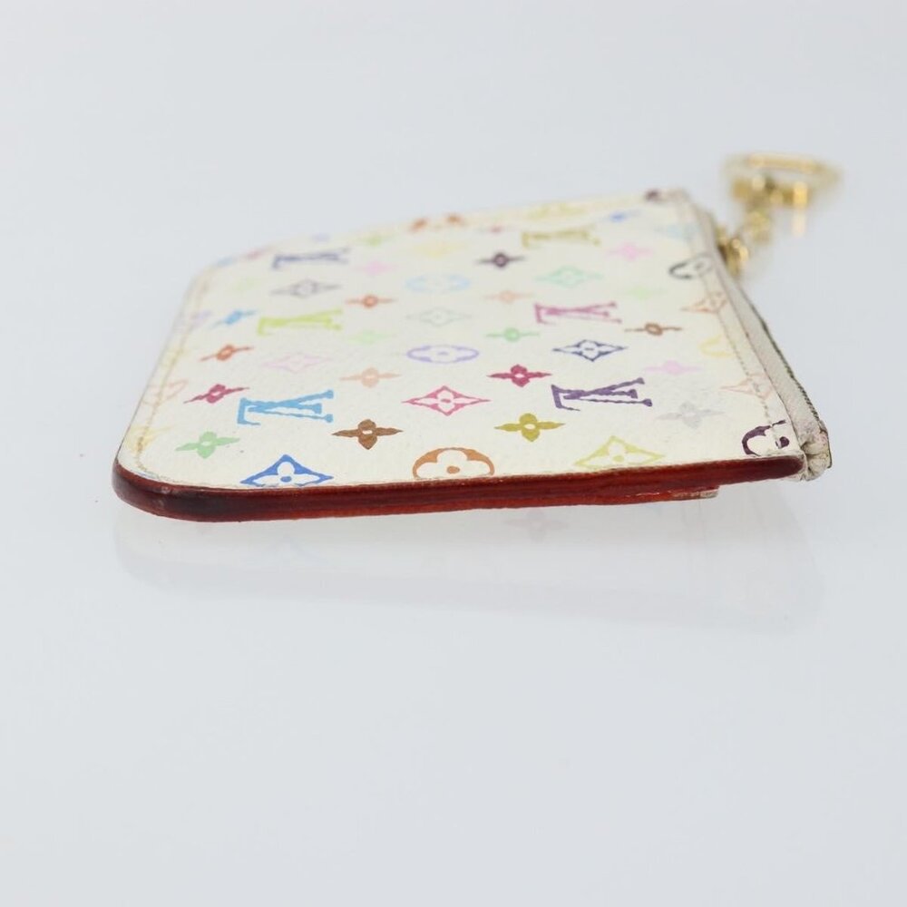 LOUIS VUITTON Multicolor Pochette ClesNM Coin Purse White - Picture 7 of 16